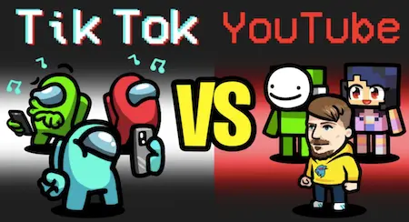 TIKTOK VS YOUTUBER