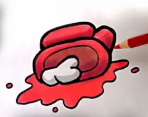 como dibujar cadaver de among us