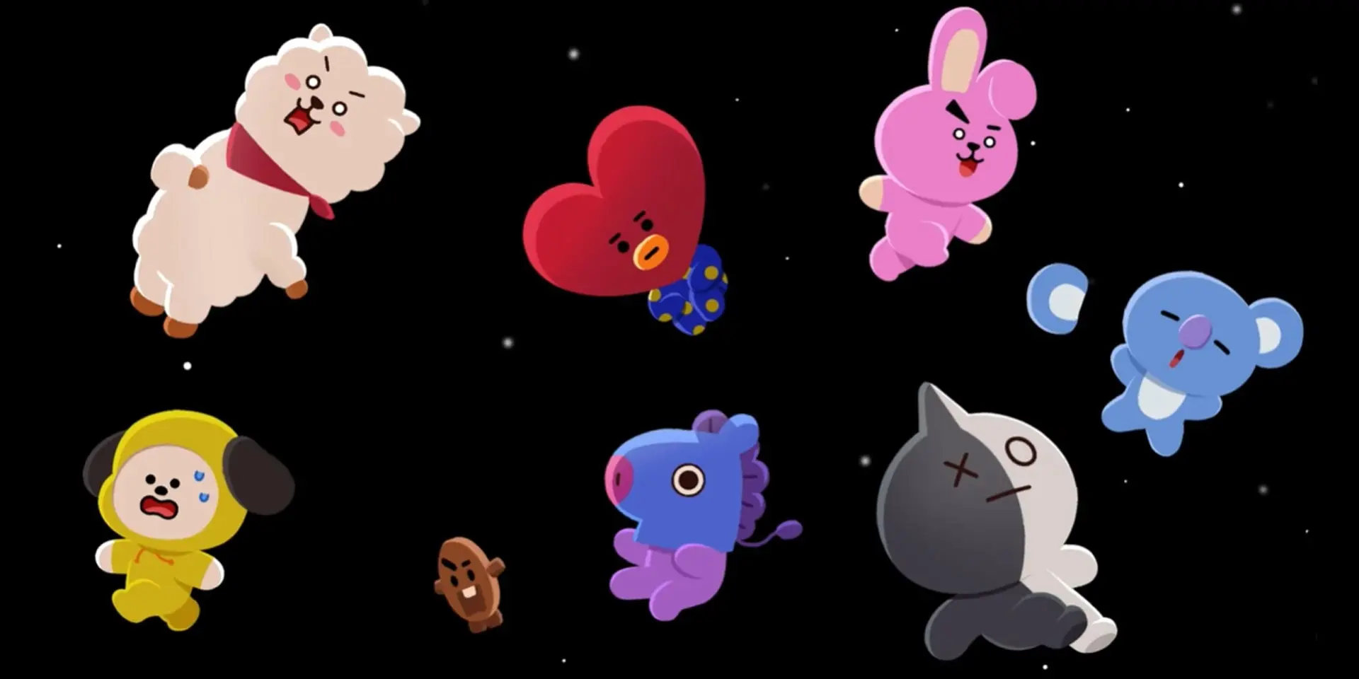 among us bt21 collab